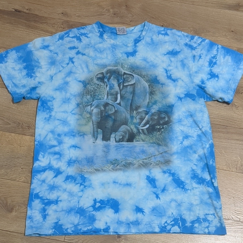 Rock Eagle Elephant Men's Tye Dye T-Shirt XL